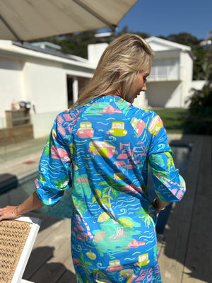 PALM BEACH / DEE DRESS / MARBELLA BLUE