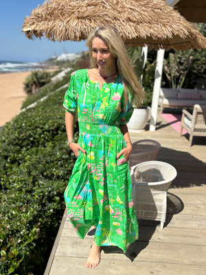 PALM BEACH / ROXY DRESS / MARBELLA GREEN