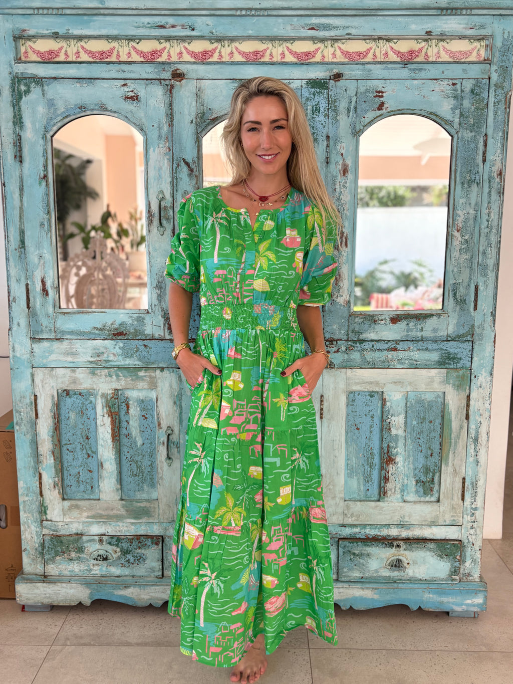 PALM BEACH / ROXY DRESS / MARBELLA GREEN