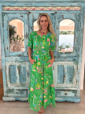 PALM BEACH / ROXY DRESS / MARBELLA GREEN