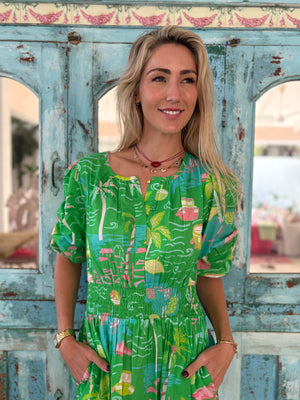 PALM BEACH / ROXY DRESS / MARBELLA GREEN