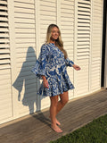 GRETCHEN DRESS / CRUISER BLUE