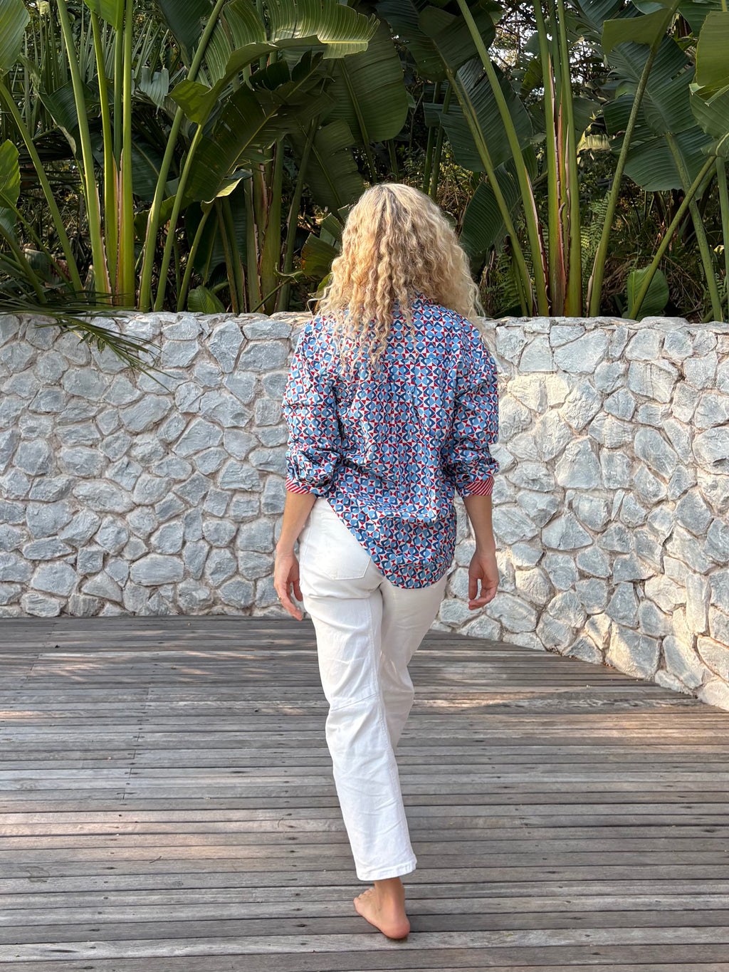 BELLA SHIRT / GALAXY RED & BLUE
