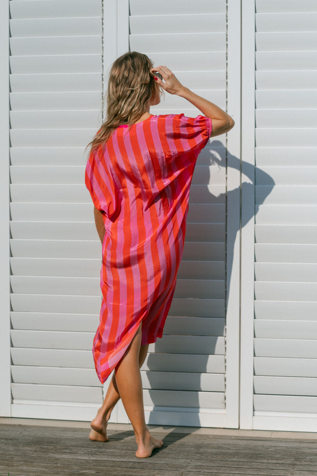 MARA DRESS / RED STRIPE