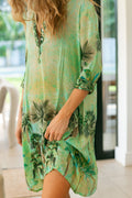 NOA DRESS / GREEN PALM
