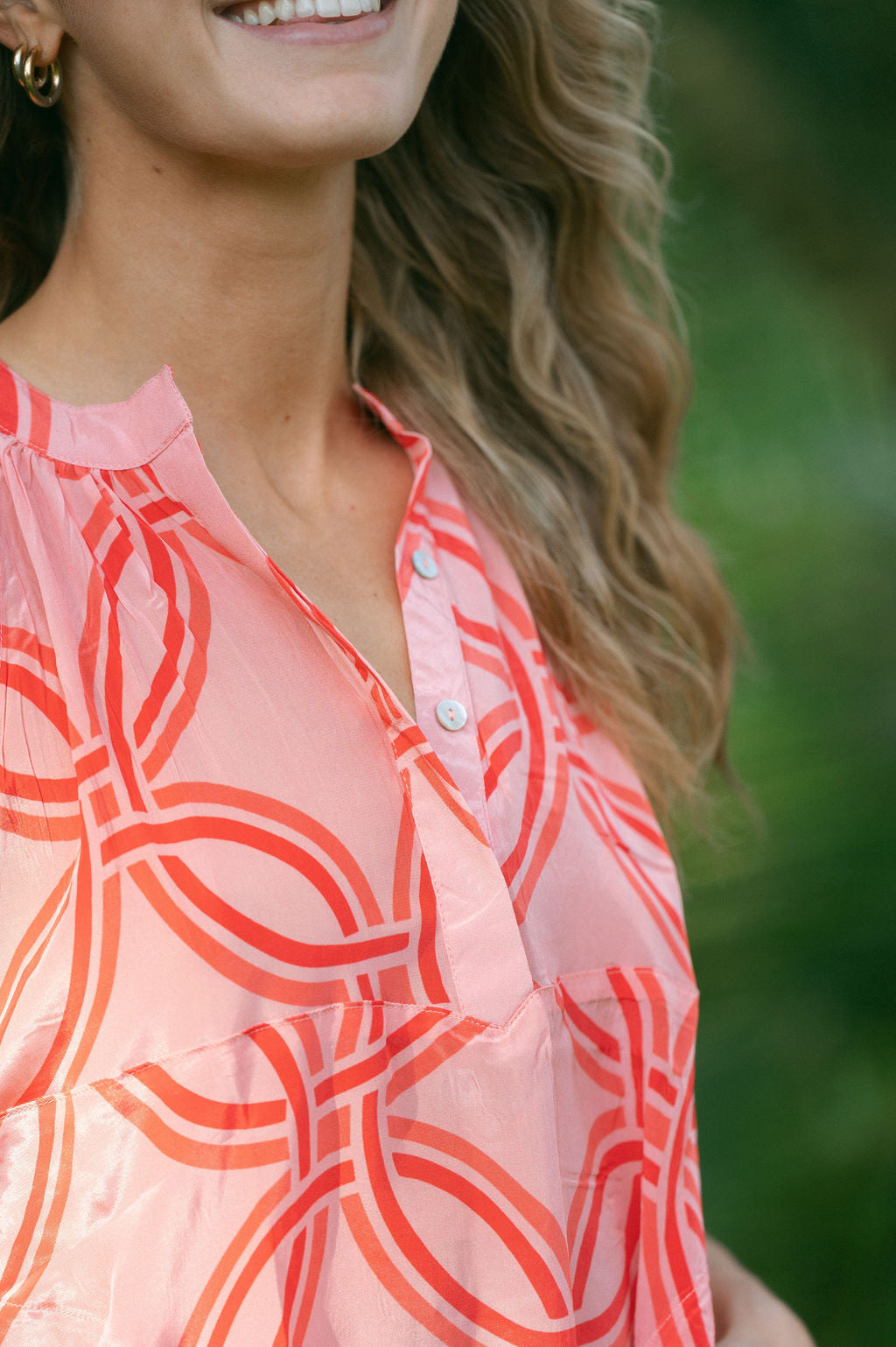 FRANKIE DRESS / SALMON TRELLACE
