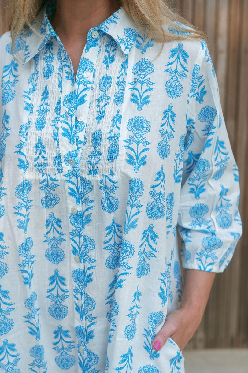 REDWOOD DRESS / BLUE