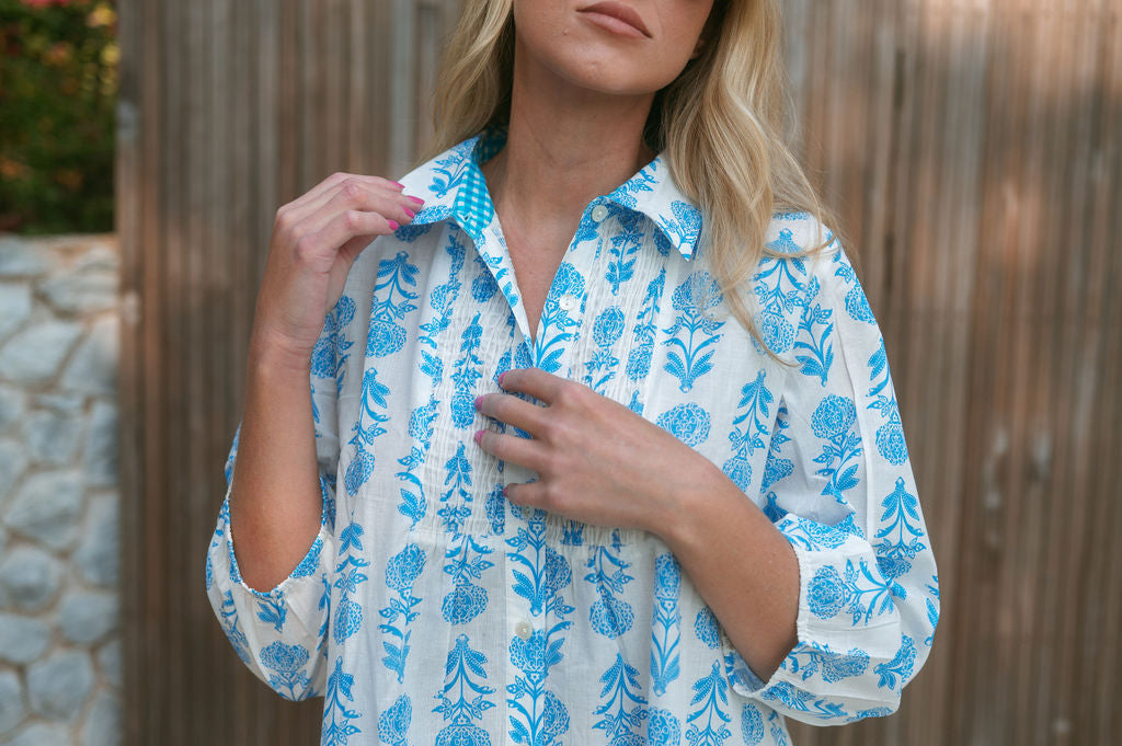 REDWOOD DRESS / BLUE