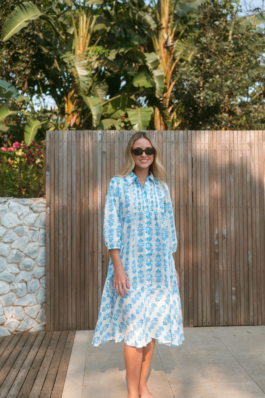 REDWOOD DRESS / BLUE
