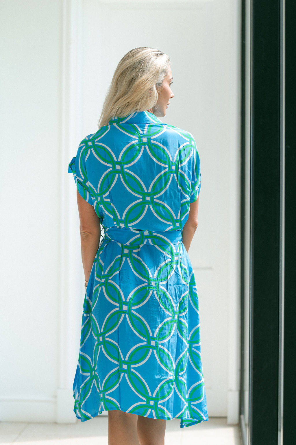 HAVANA ASH DRESS / BLUE TRELLACE