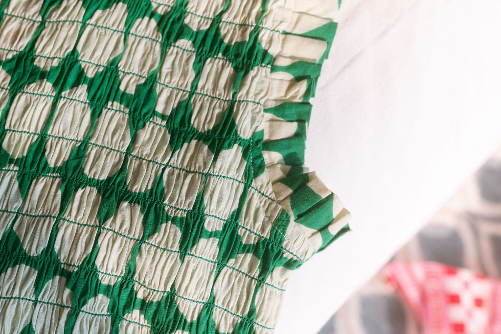 HARMONY DRESS / DOTTY GREEN