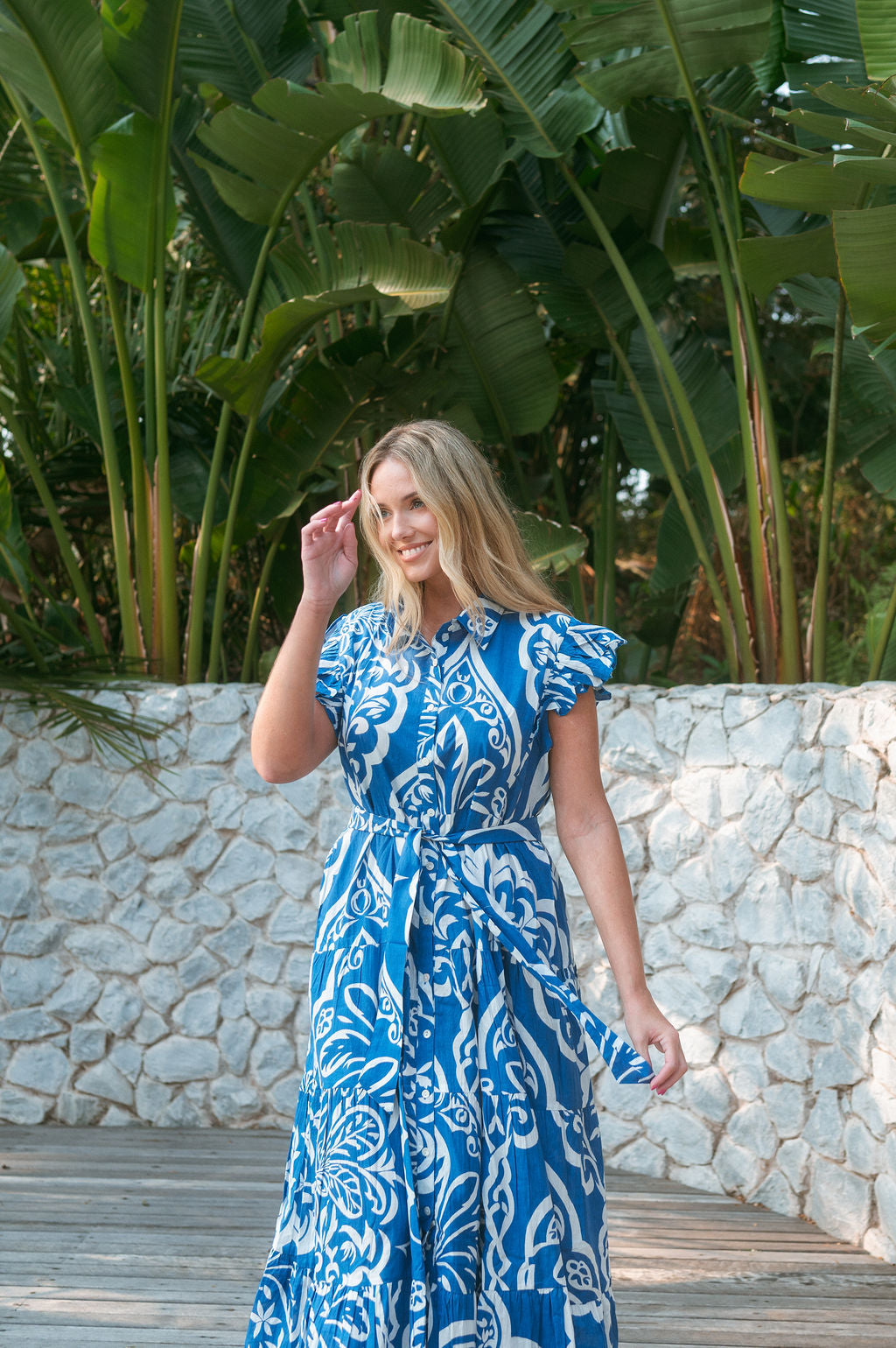 LONGBEACH DRESS / CRUISER BLUE