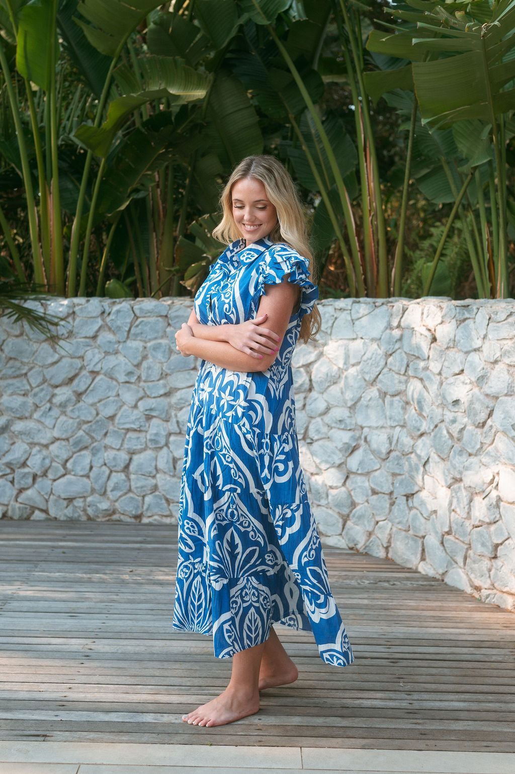 LONGBEACH DRESS / CRUISER BLUE