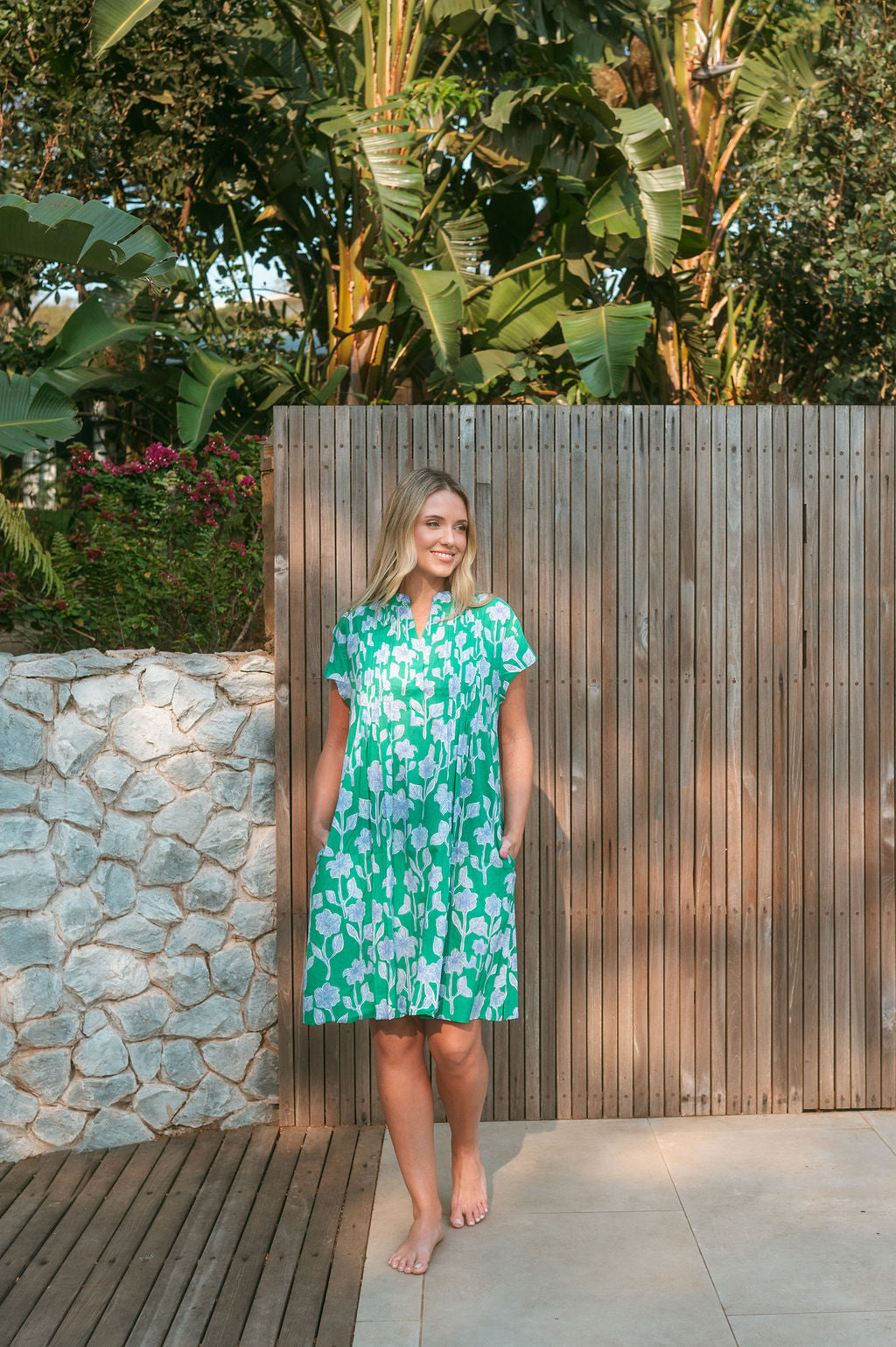 LACEY DRESS / PALMONA GREEN