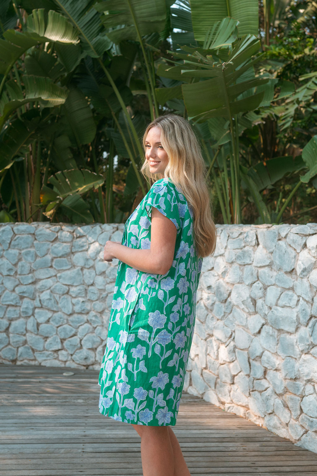 LACEY DRESS / PALMONA GREEN