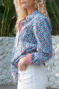 BELLA SHIRT / GALAXY RED & BLUE