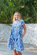 LACEY DRESS / CRUISER BLUE