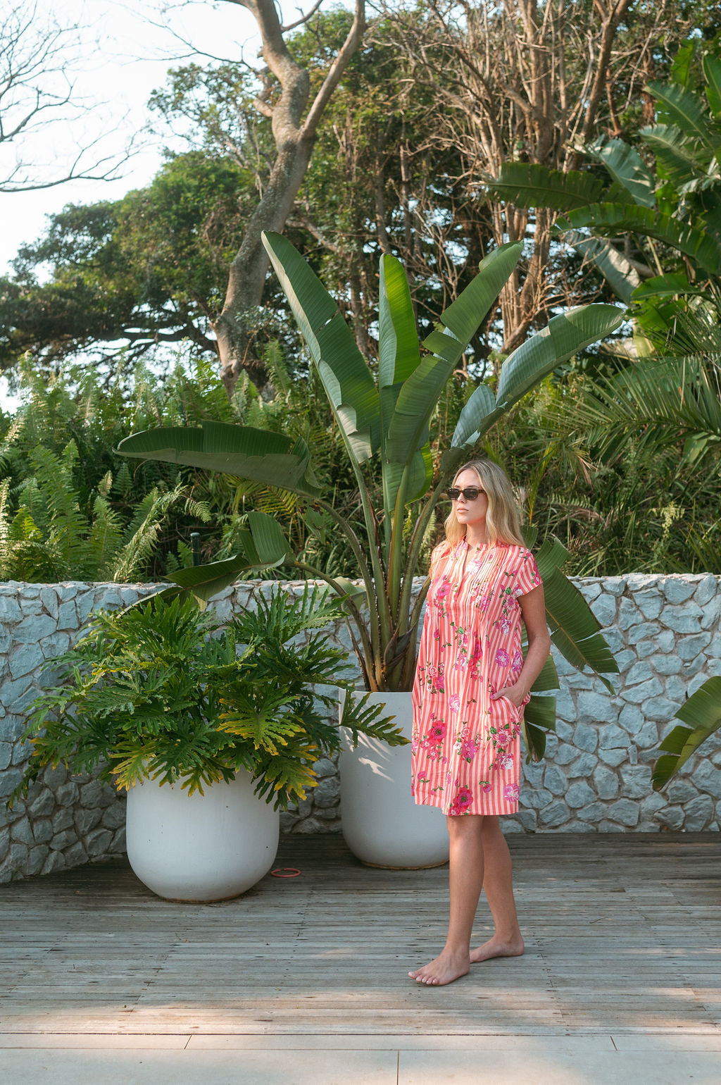 LACEY DRESS / BUTTERCUP CORAL