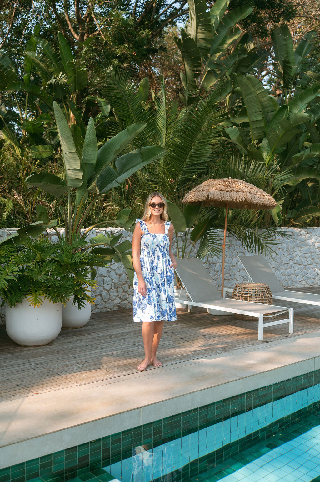 PARADISE DRESS / CHARMIS BLUE