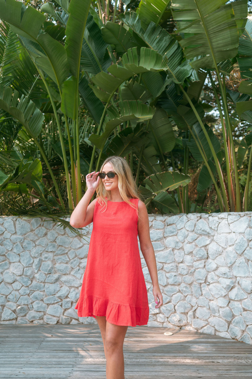 ITALIAN LINEN MINI DRESS