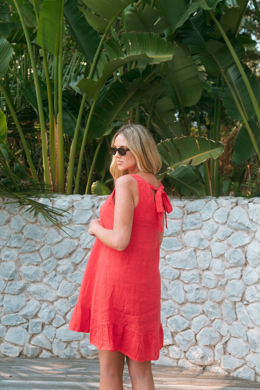 ITALIAN LINEN MINI DRESS