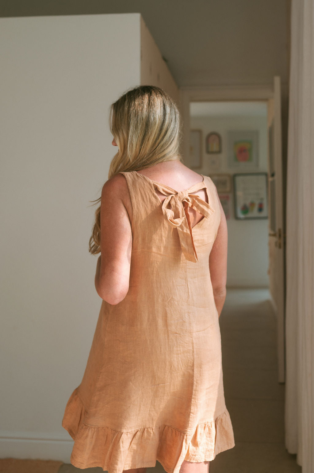 ITALIAN LINEN MINI DRESS