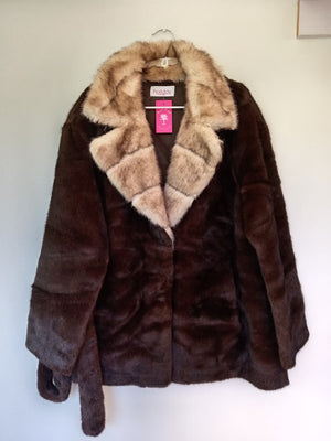 EMILIA FAUX FUR CONTRAST JACKET