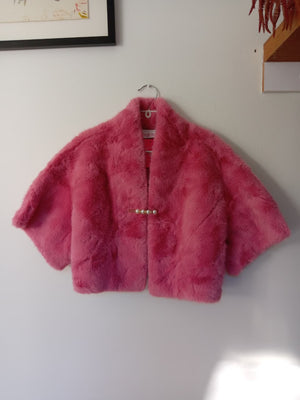 PEARL FAUX FUR SHAWL